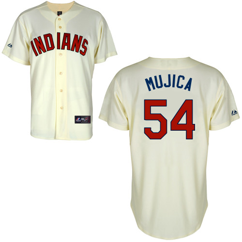Edward Mujica #54 MLB Jersey-Boston Red Sox Men's Authentic Alternate 2 White Cool Base Baseball Jersey